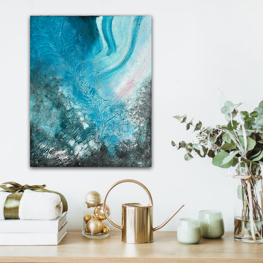 Original abstract painting The Koster Reef by Swedish artist Maria Geijer